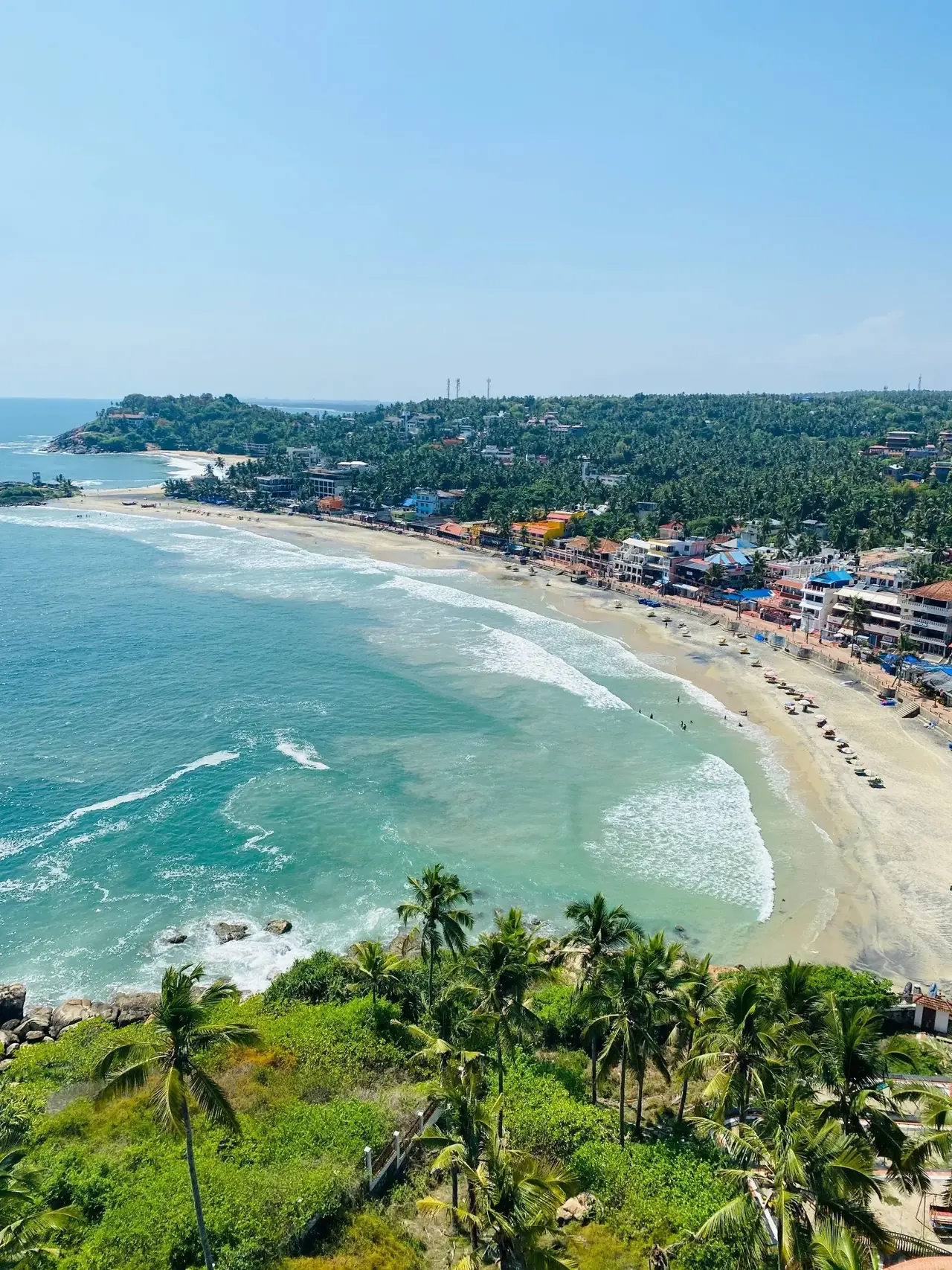 Kovalam beach and coastline